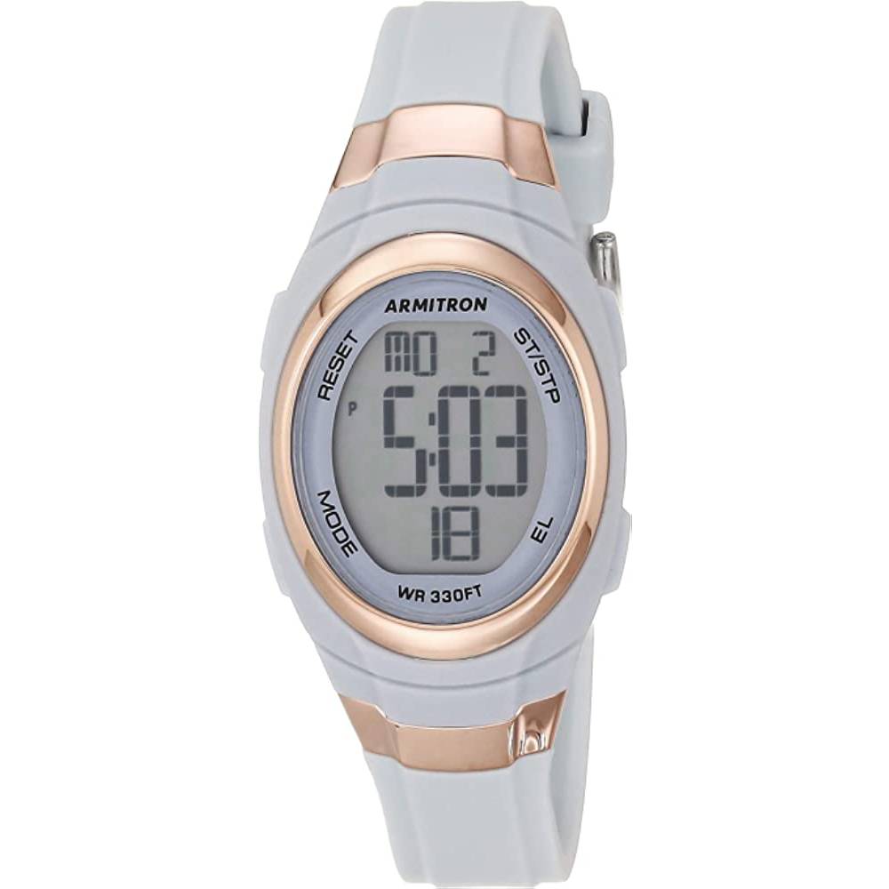 Armitron Sport Women's Digital Chronograph Resin Strap Watch, 45/7034 - BRG